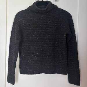 Madewell Black Flecked Turtleneck Sweater